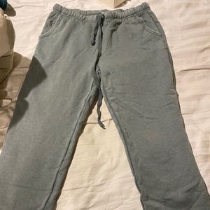 Aerie Cropped Sweatpants in Juniper